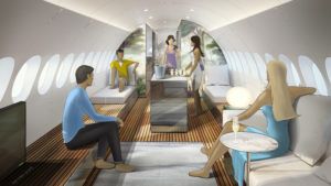 Lufthansa Technik SkyRetreat cabin concept. Image: Lufthansa Technik