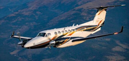 The Beechcraft King Air 360 turboprop