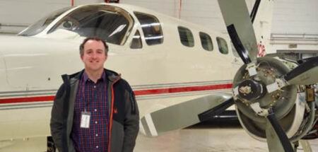 Sam McRickard, project manager at West Star Aviation’s site in Grand Junction, Colorado