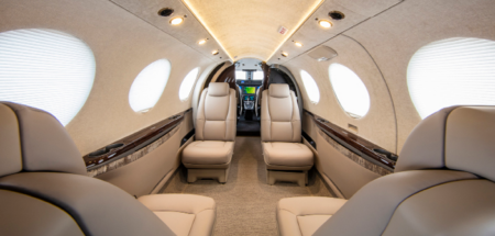 The Beechcraft Denali's cabin