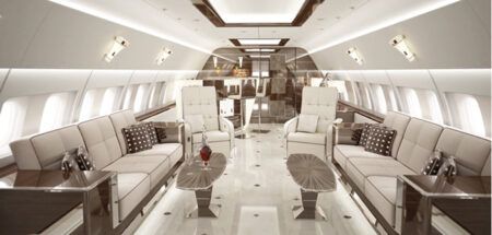 An A320 interior design by AirJet Designs