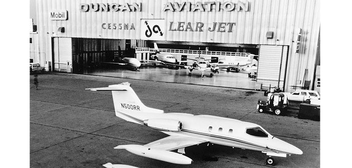 The Duncan Aviation facility in Lincoln, Nebraska, in 1967