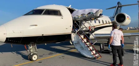 FAI has obtained an STC for the EpiShuttle on the CL-600 aircraft type. Image: FAI Air Ambulance (FAI rent-a-jet GmbH)