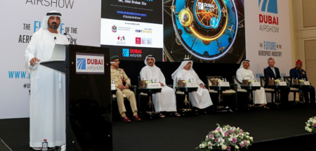 A press conference held ahead of Dubai Airshow 2021