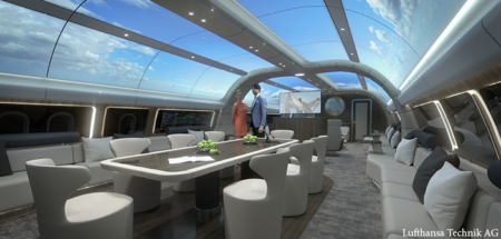 Lufthansa Technik's Explorer wide-body VIP cabin concept