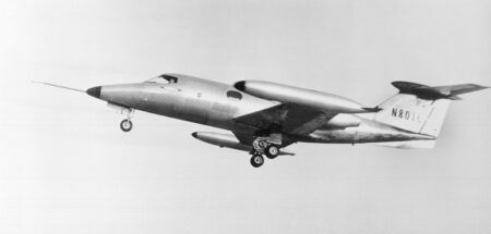 The Learjet 23 in 1963