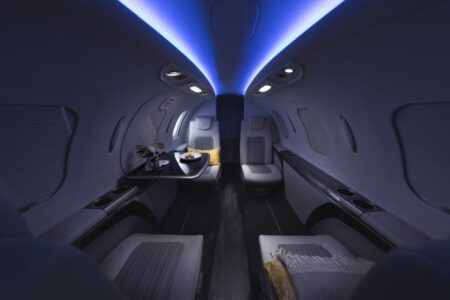 The HondaJet Elite II interior