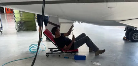 The installation at Reliable Jet Maintenance