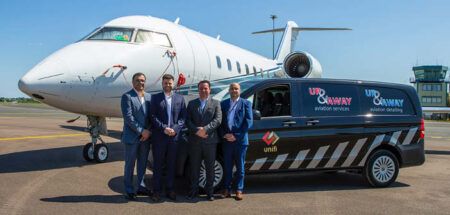 Group photo of Gautam Thakkar, Stefan Murphy, Simon McCartney and Craig Ellie