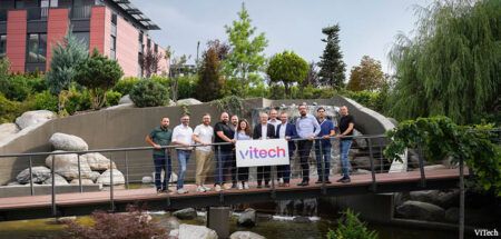 Group photo on a bridge