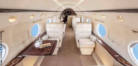 business jet interior