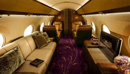 business jet cabin