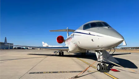 Gulfstream G650 on ramp