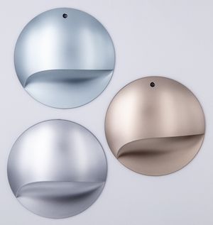 aircraft interior parts in different shades of chrome