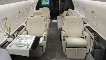 Business aircraft interior