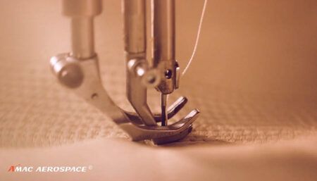 Upholstery - close-up of machine stitching