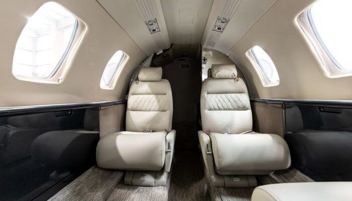 Business jet interior