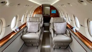 business jet cabin