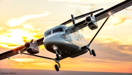 Cessna SkyCourier turboprop flying