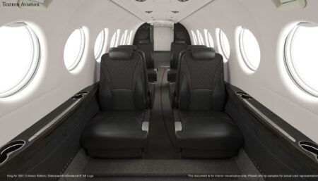 Visualisation of Beechcraft King Air Crimson Edition interior