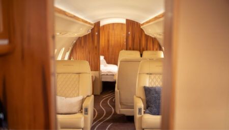 business jet interior