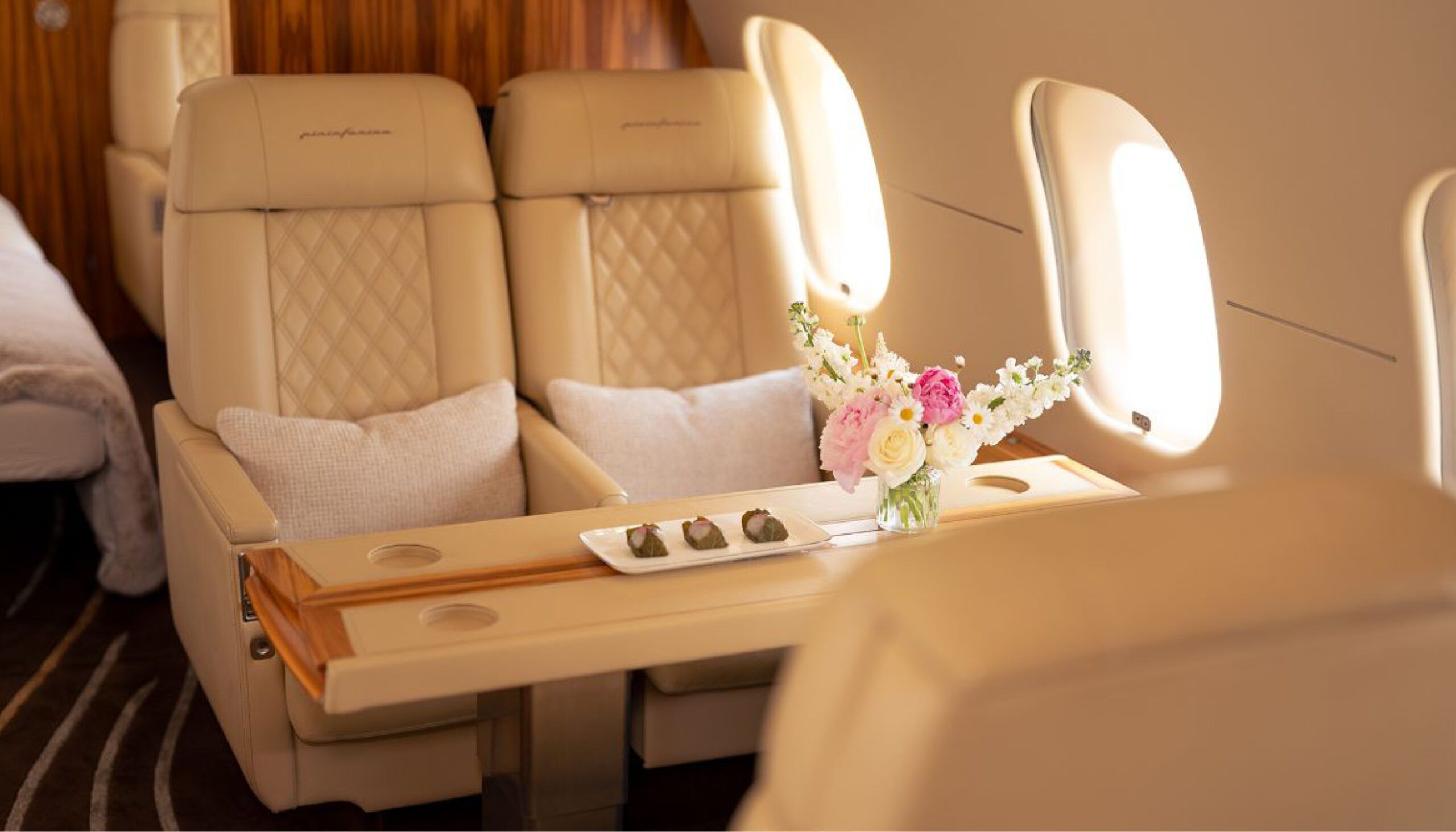 business jet interior