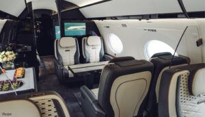 Private aircraft interior