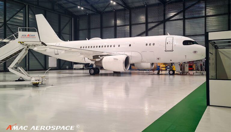 aircraft in hangar