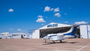 aircraft outside hangar