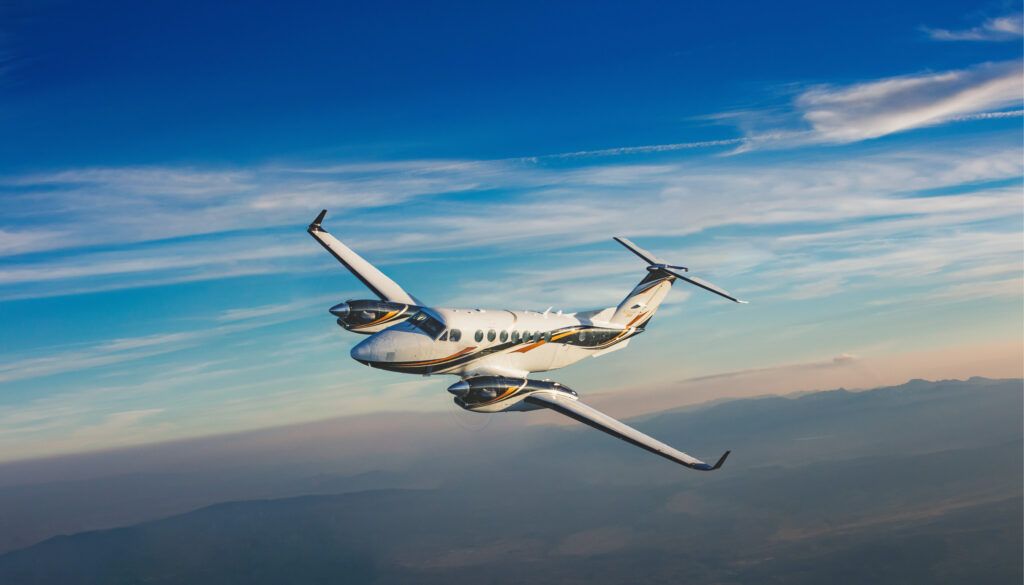 King Air 360 in flight