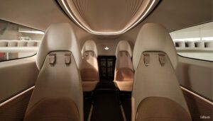 Lilium Jet cabin showing four seats