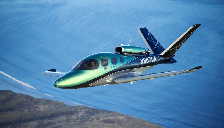 Cirrus Vision Jet in flight