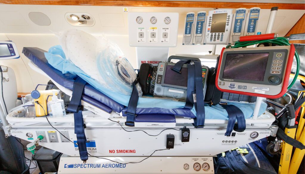 Spectrum Aeromed Extended Range stretcher