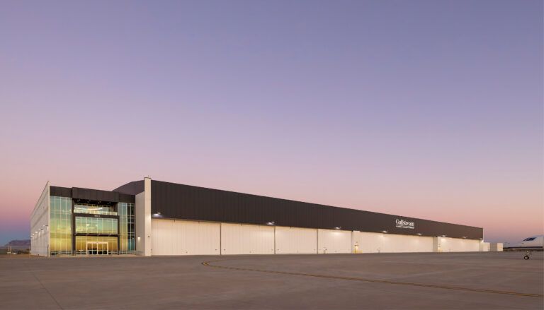 Hangar facility exterior