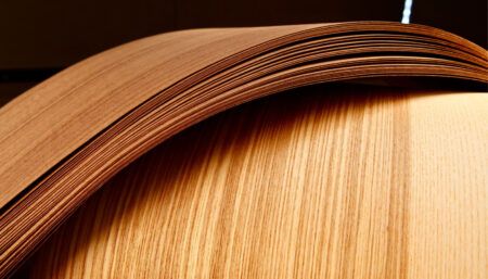 sheets of wood veneer