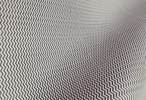 leather with zig zag pattern