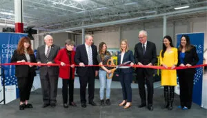 group in ribbon cutting ceremony