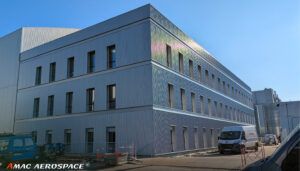 Exterior of three-storey, modern building