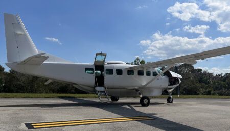 Cessna Caravan aircraft on the ground
