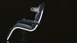 Modern seat with lighting strip
