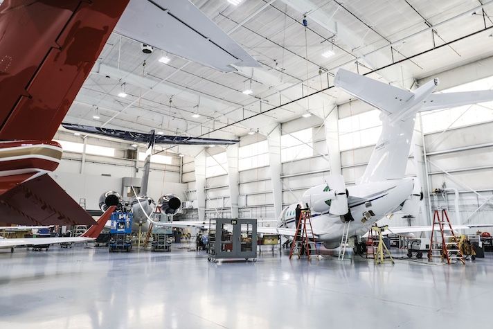Duncan Aviation airframe facility in Michigan