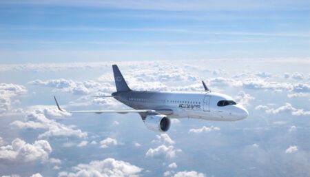ACJ319neo in flight
