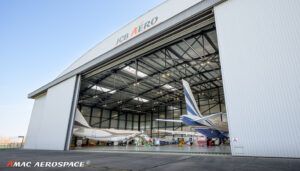 Aircraft hangar with multiple aircraft inside