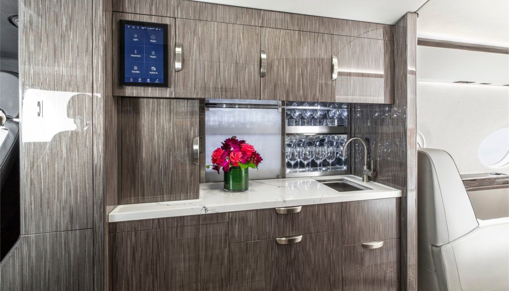 Private jet galley