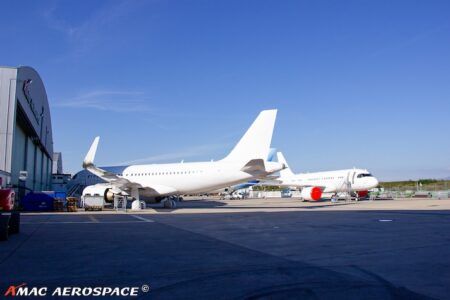 AMAC Aerospace reveals recent success Commercial aircraft undergoing maintenance at AMAC Aerospace facility