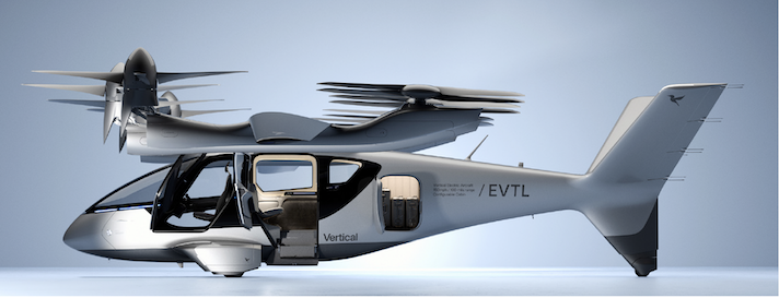 Vertical Aerospace eVTOL aircraft model with open door