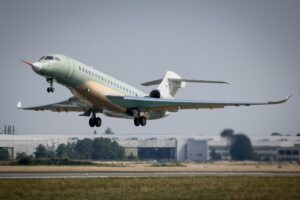 Dassault Aviation Falcon 10X aircraft taking off